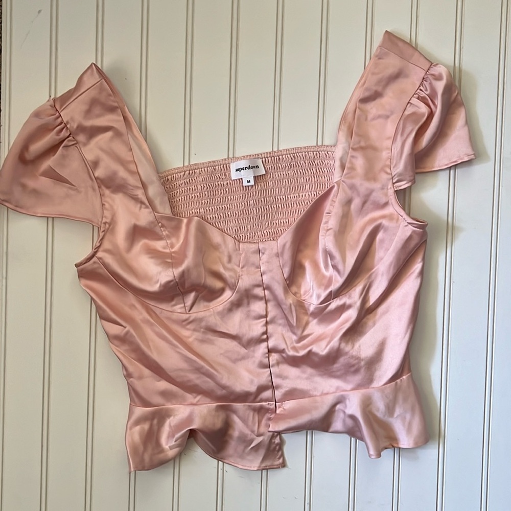 Superdown Blush Pink Top